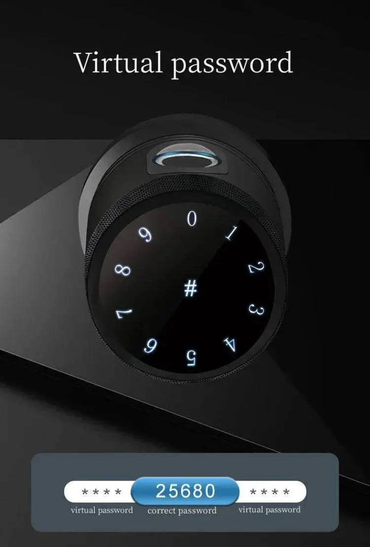 Denler DB03 Wi-Fi Smart Door Lock, Digital Door Lock, Fingerprint, PIN, Card, Manual Key Access min 30-50mm Doors - Denler