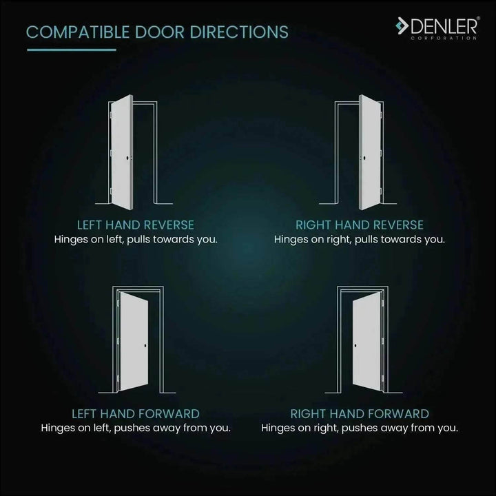 Denler DL05 Smart Door Lock, Fingerprint Lock, Digital Door Lock, Inbuilt Wi-Fi, Fingerprint Lock, RFID Card, PIN, Keys - Denler