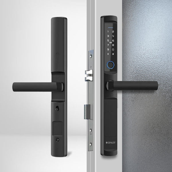 Denler DL03 Smart Door Lock, Digital Door Lock, For Slim Frames Doors Fingerprint Lock, Inbuilt Wi-Fi, Card, PIN, Keys