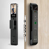 Denler F6 Black Smart Lock, Digital Door Lock, Wi-Fi Remote Unlock Using App, Fingerprint, RFID Card, PIN, Keys
