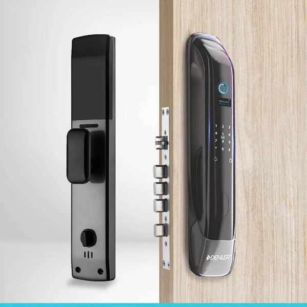 Denler DL01 Smart Door Lock Fingerprint Lock, Inbuilt Wi-Fi, App for Remote Unlocking, RFID Card, PIN, Keys - Denler